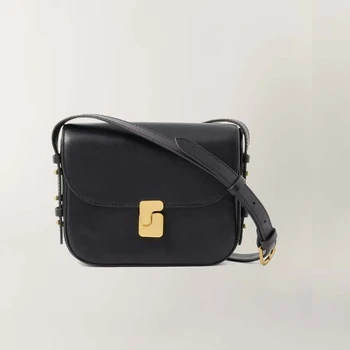2025 New Fashionable Women Shoulder Bag Black PU Retro Crossbody Bag Luxurious Design Casual Ladies Small Square Bag