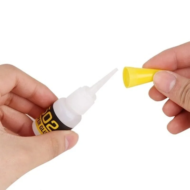 3Pcs Instant Quick-drying Cyanoacrylate Adhesive Strong Bond Fast Leather Rubber Metal 8g Office Supplies  502 Super Glue