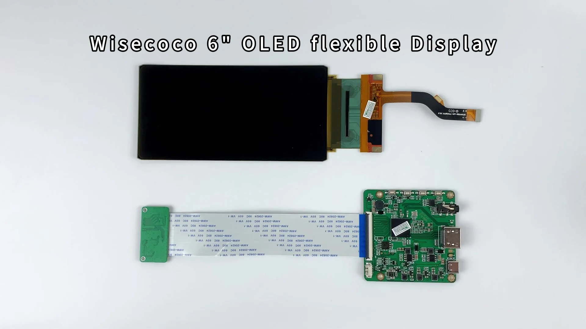 折り曲げ可能なディスプレイ裏表2枚wisecoco 6インチ 2K 折り曲げ可能