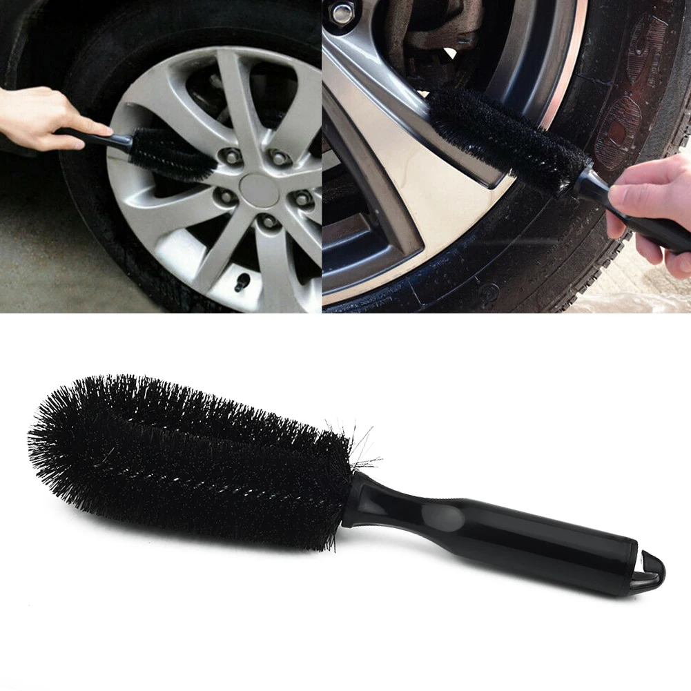 

Car Wheel Cleaning Brush Tool Tire Washing Clean Tyre Alloy Soft Bristle Cleaner For Vehicle Wheel Tire Equipment Cleaning