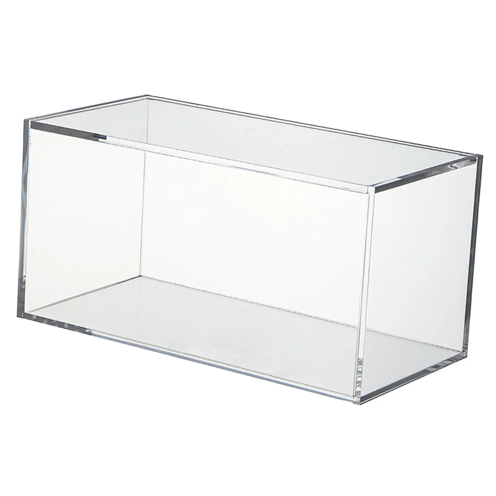 Acrylic Box with Lid Transparent Home Crafts Coffee Bar Accessories Kitchen Dustproof Protection Cabinet Organizer Display Case