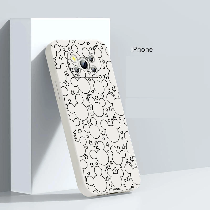 

Minnie Mickey Disney Cute For POCO M5S M4 M3 C55 C50 C40 C3 X5 X4 X3 X2 F5 F4 F3 Pro GT NFC Liquid Rope Phone Case