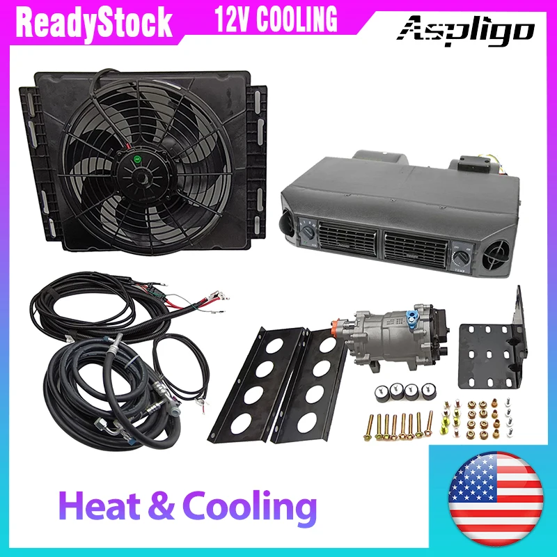 Aspligo-Aire-acondicionado-Universal-para-coche-kit-DE-VENTILADOR-de ...