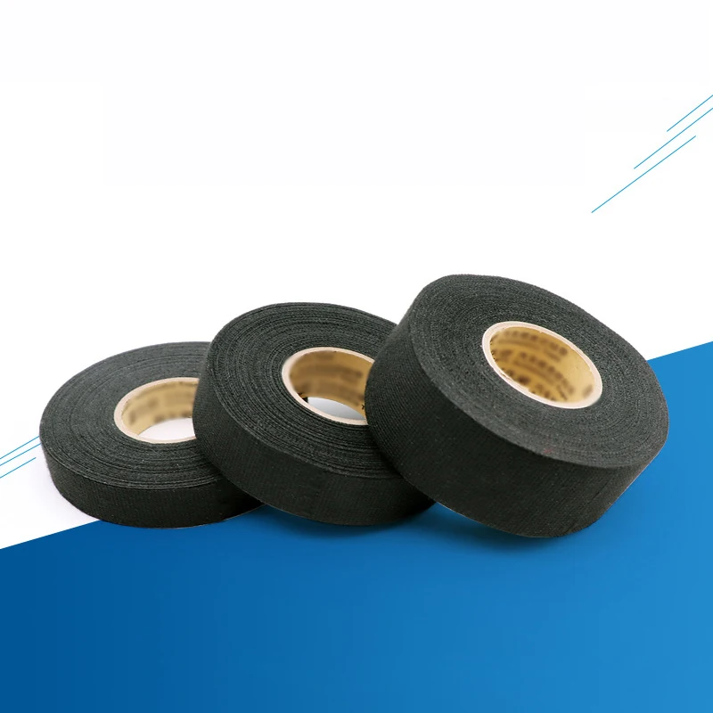 adhesive cloth tape 15 Meter Heat-resistant Flame Retardant Tape For Car Cable Harness Wiring Loom Protection Width 9/19/25MM