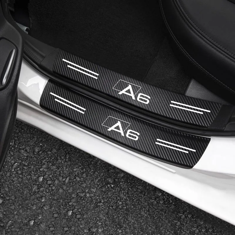 Auto Threshold Guard SEAMETAL Car Stickers Door Edge Protector for Auto Door Sill Edge Protection For Audi A6 Car Accessorie