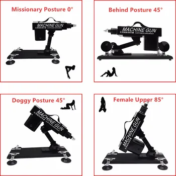 Electric Vibartor Automatic Sex Machine with Dildo Attachments Portable Dildo Gun Love Machine Sex Toys for Men Women Adult Good 3