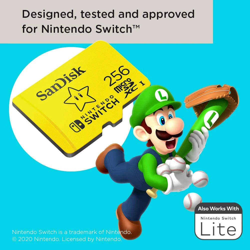 128GB SanDisk Micro SD Card For Nintendo Switch Nintendo Switch Lite  140MB/s