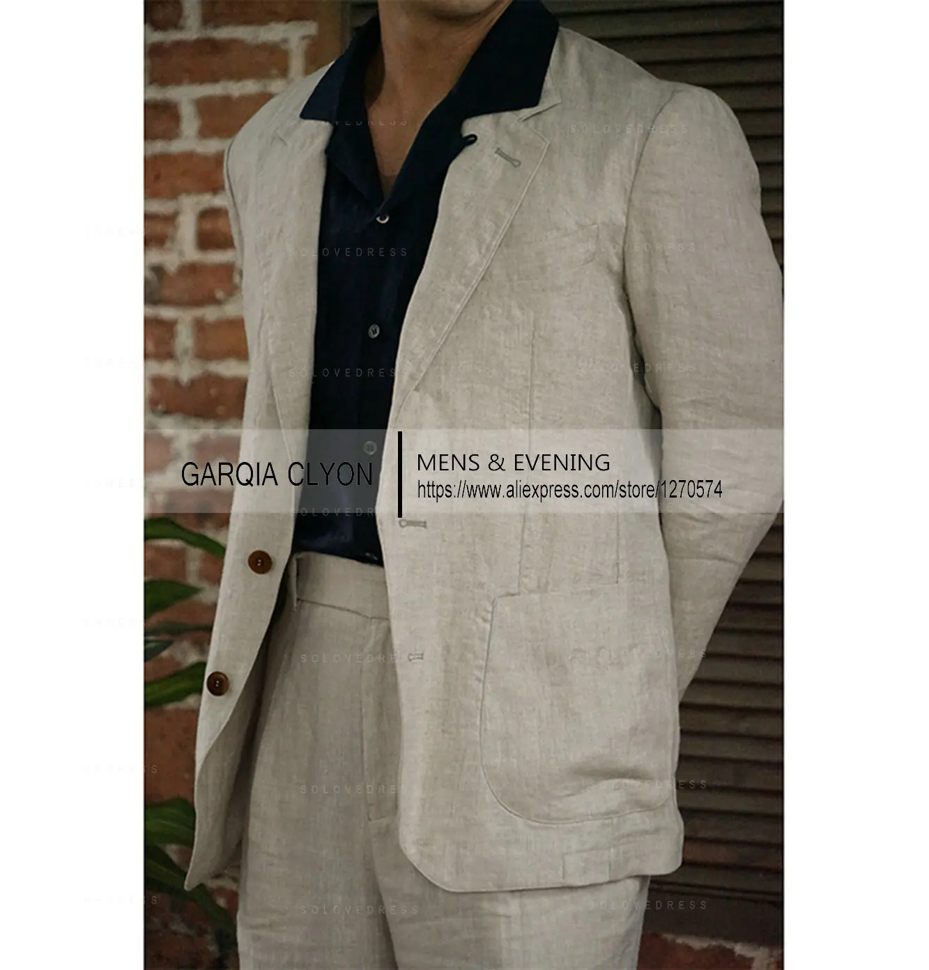 New Casual Men's Suit Jacket Summer Spring Blazer One Bottom Breathable Cotton Linen Coat 2 Pieces( Jacket+Pants )