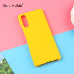 Sleek Matte Hard Plastic Case Cover for Sony Xperia - Durable Protection and Stylish Design (Yellow)