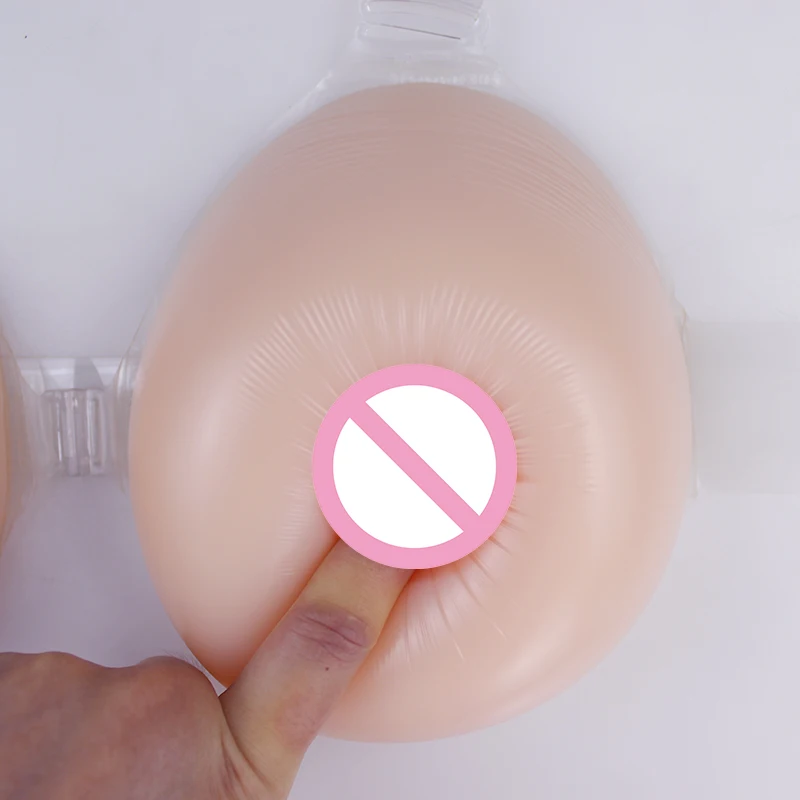 Simulated Silicone Breasts Heterosexual Dresser Teardrop Shape Plumping Breast Implants Designs