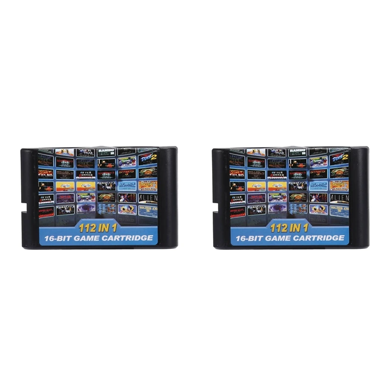 

4X 112 In 1 Game Cartridge 16 Bit Game Cartridge For Sega Megadrive Genesis Game Cartridge For PAL And NTSC