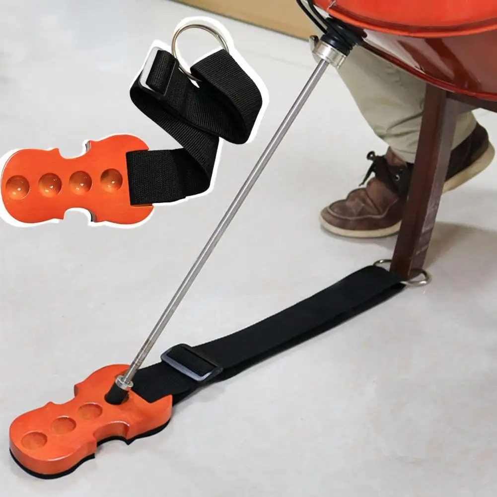 Cello Anti-slip Pad Maple 4 Holes Adjustable Cello Stop Holder Strap for Performance