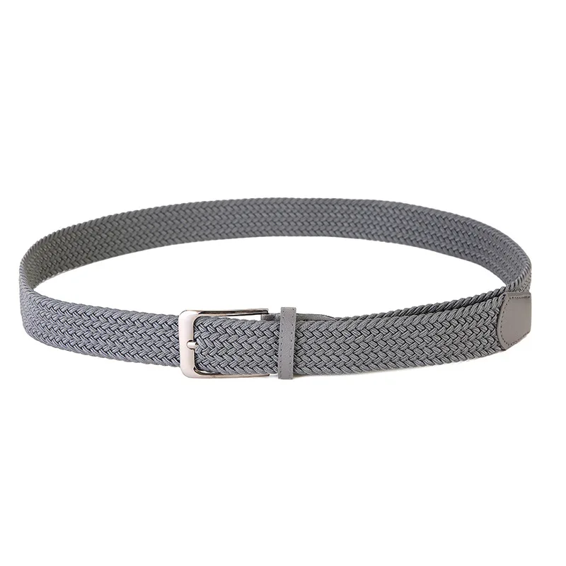 Elastic Woven Belt Plus Large Size 130 140 150cm Casual Women Men's Punched Waist Straps Stretch Canvas Pin Buckle Trouser Belts
