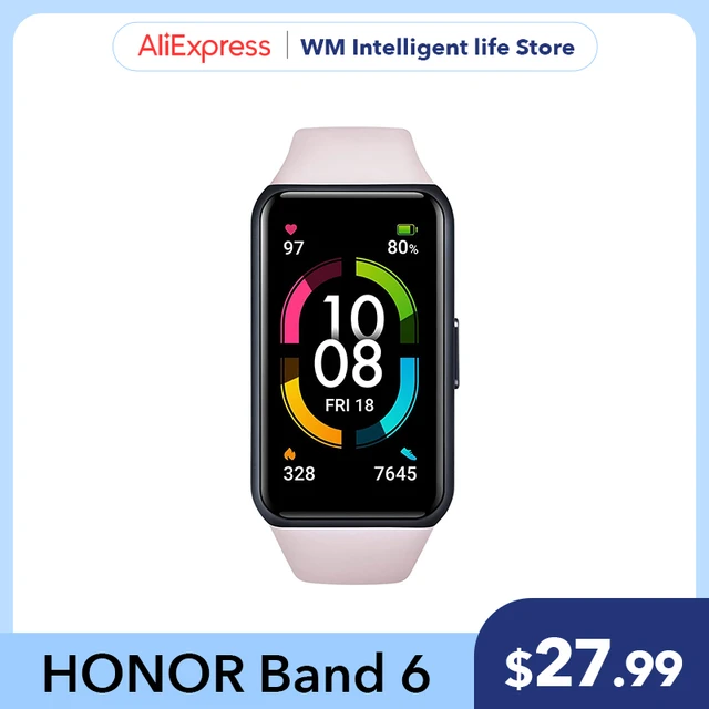 HONOR Band 6 Montre Connectée Femme 1.47 AMOLED Smartwatch avec