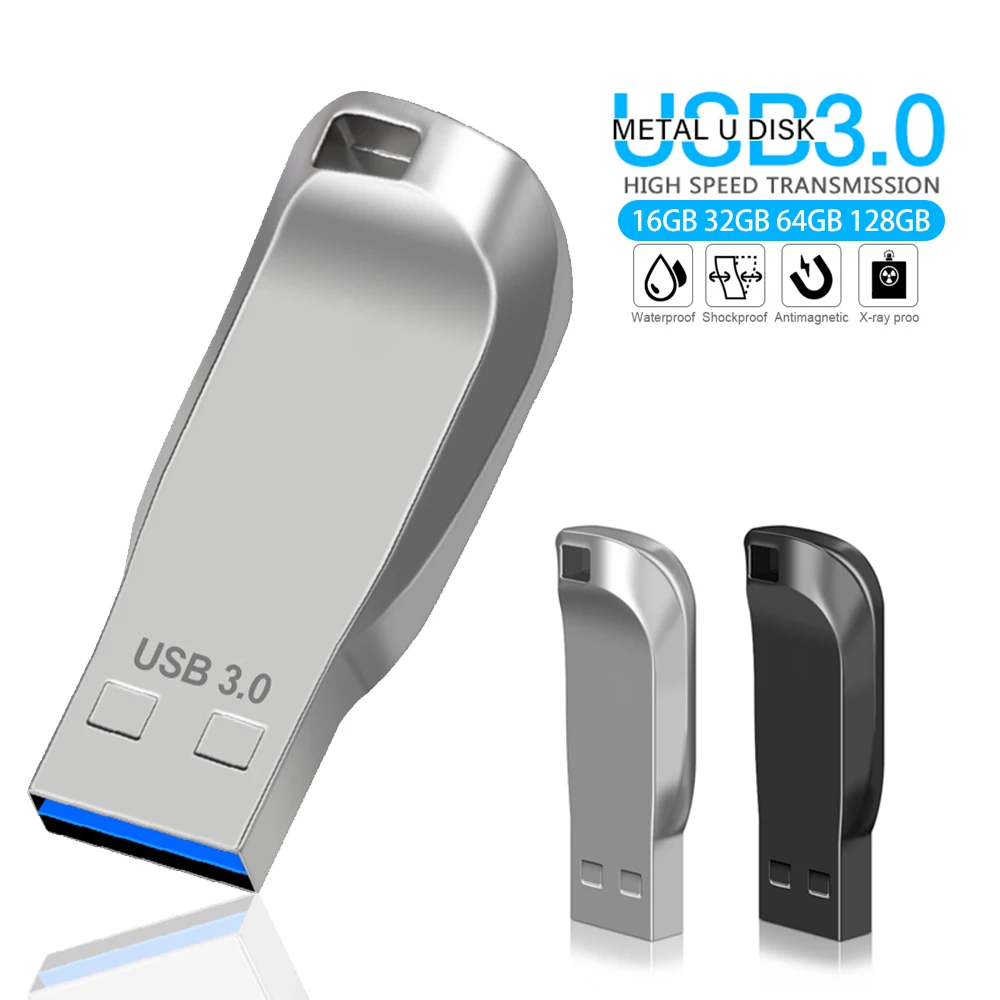 Memoria USB 3.0 de metal, memoria USB de 2 TB, unidad flash USB de 1 TB, memoria USB de alta velocidad, unidad USB, regalo gratuito, envío