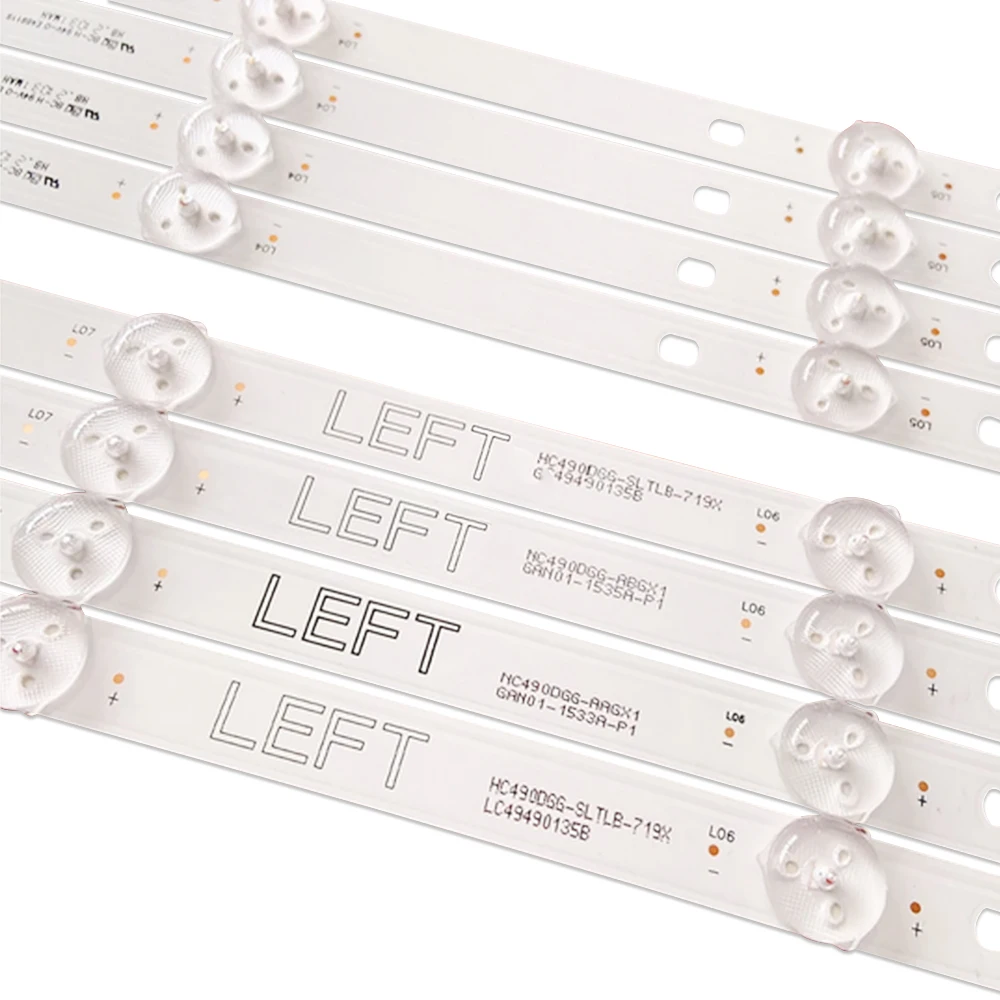 1 Ʈ = 8pcs LG 49LK5700PSC 49LJ5500 49UJ6300 49LJ5550 NC490DUE-AAFX1-41CA GAN01-1294A-P1 1295A 1317A 1318A