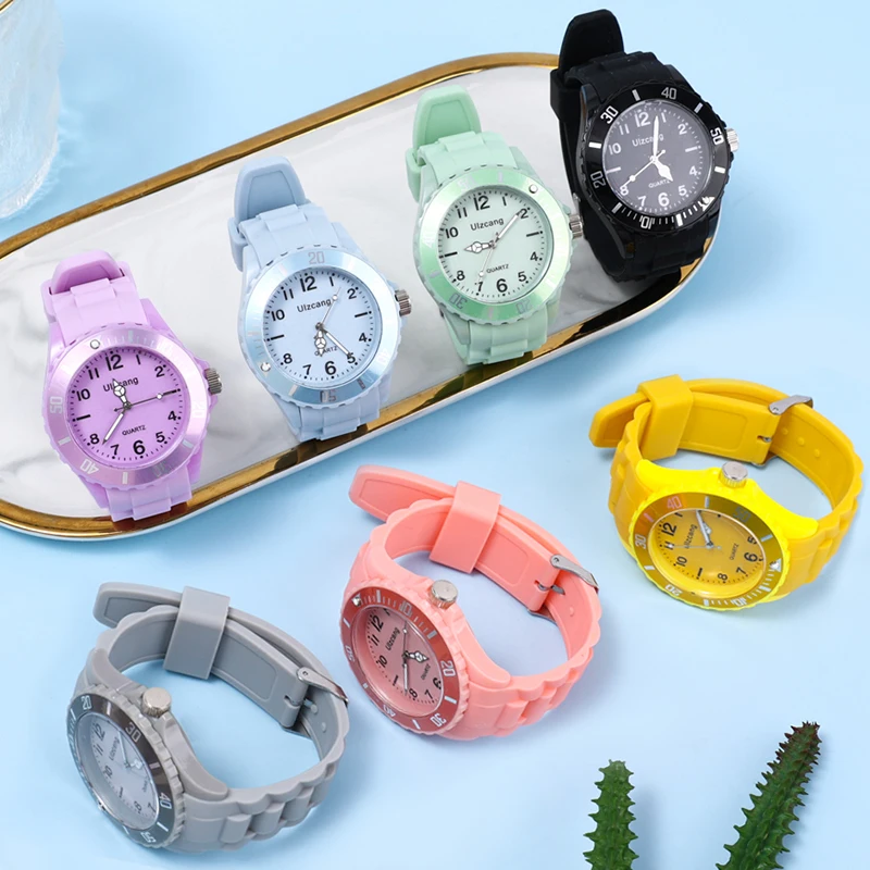 Women Men Candy Color Couple Watch Luxury Silicone Digital Quartz Sport Watches Electronic Clock Wristwatch Girls Clock relogios 6