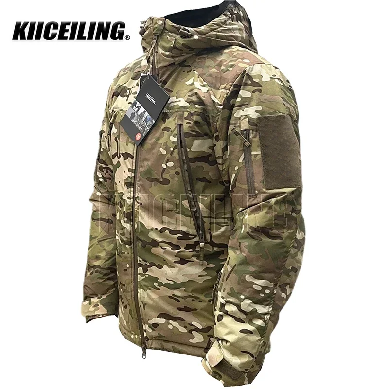 KIICEILING MIG 3.0 Multicam Tactical Jackets For Men Women Winter Warm Waterproof Jacket Army Military Hiking Down Parkas down jackets men jacket camping jacket