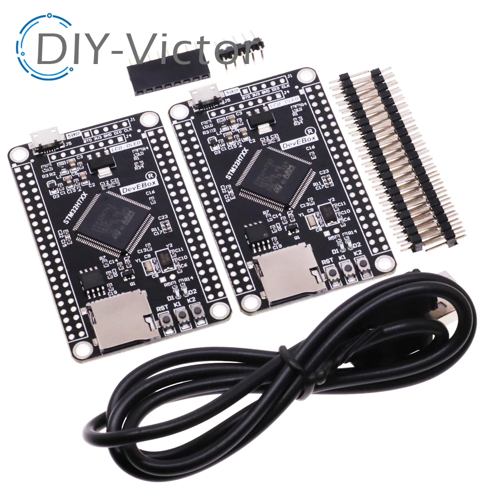 Placa de desarrollo STM32H750VBT6 STM32H743VIT6 STM32H7, placa de sistema STM32, placa de núcleo M7, interfaz TFT con Cable USB