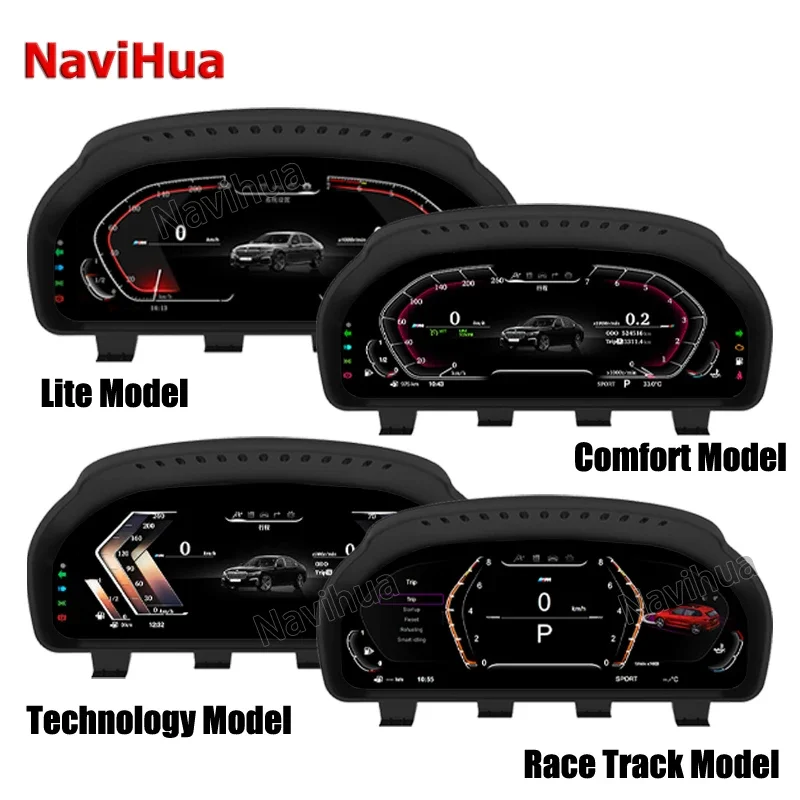Linux System 12.3 Inch Speedometer Digital Dashboard Display BMW F10 X4 F26 BMW X5 E70