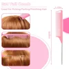 Hair Styling Comb Set Teasing Hair Brush Triple Teasing Comb Rat Tail Combs Edge Brush Hair Tail Tools Braid Tool Loop 3