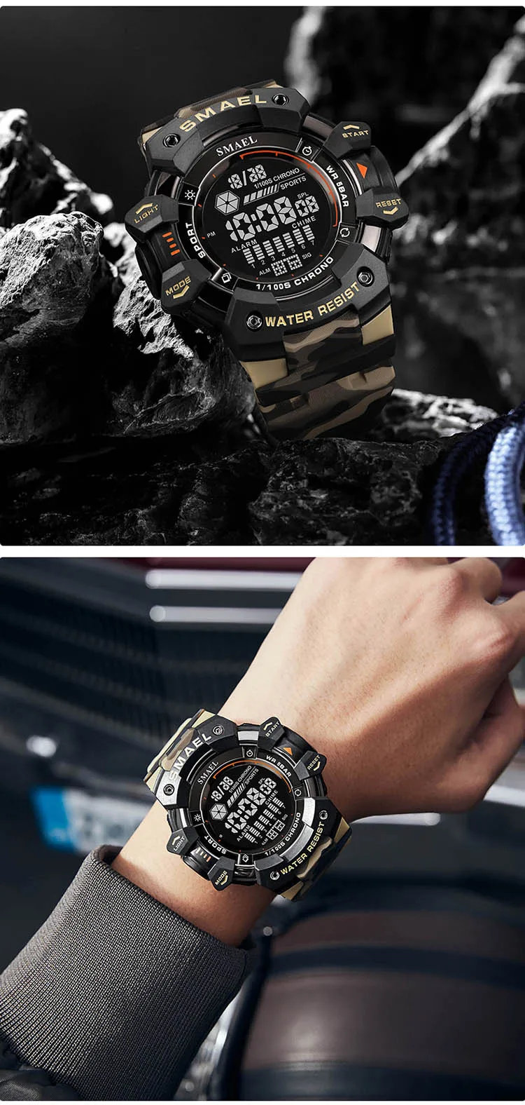 SMAEL Digital Wristwatch with Unique Features