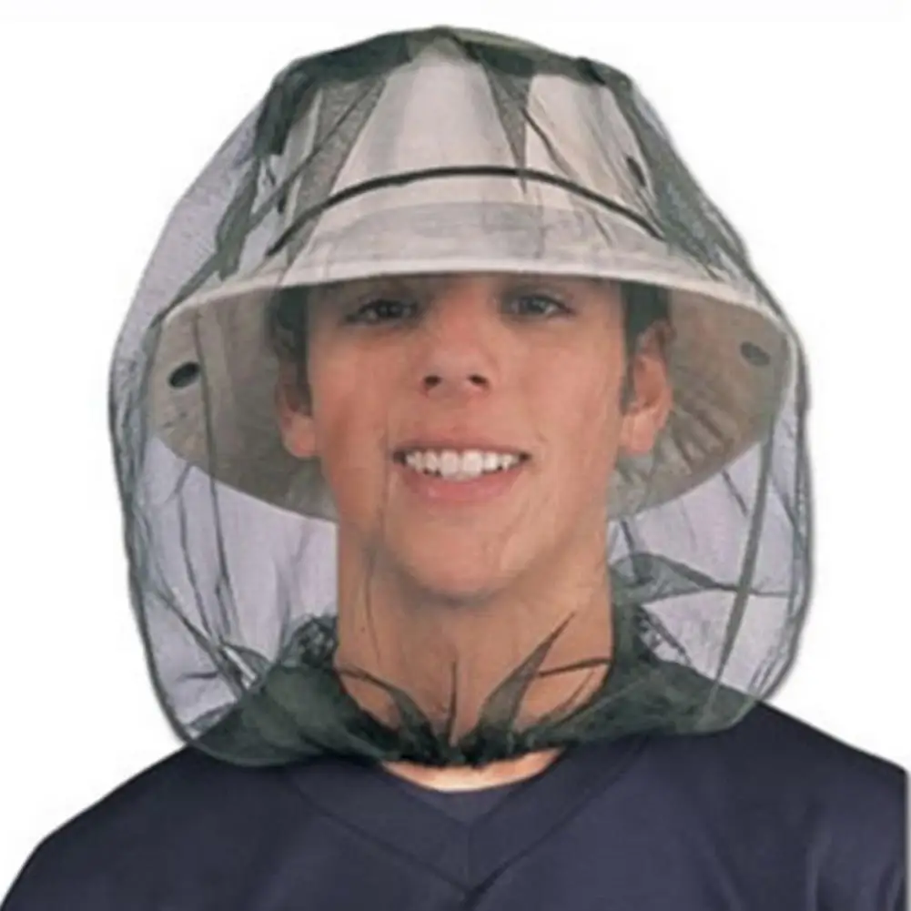 Description Picture 6 of itemNylon Fishing Anti-mosquito Hat Net Outdoor Head Face Hat Net Cover Breathable Anti-bee Men Insect Bite Proof Fishing Mask