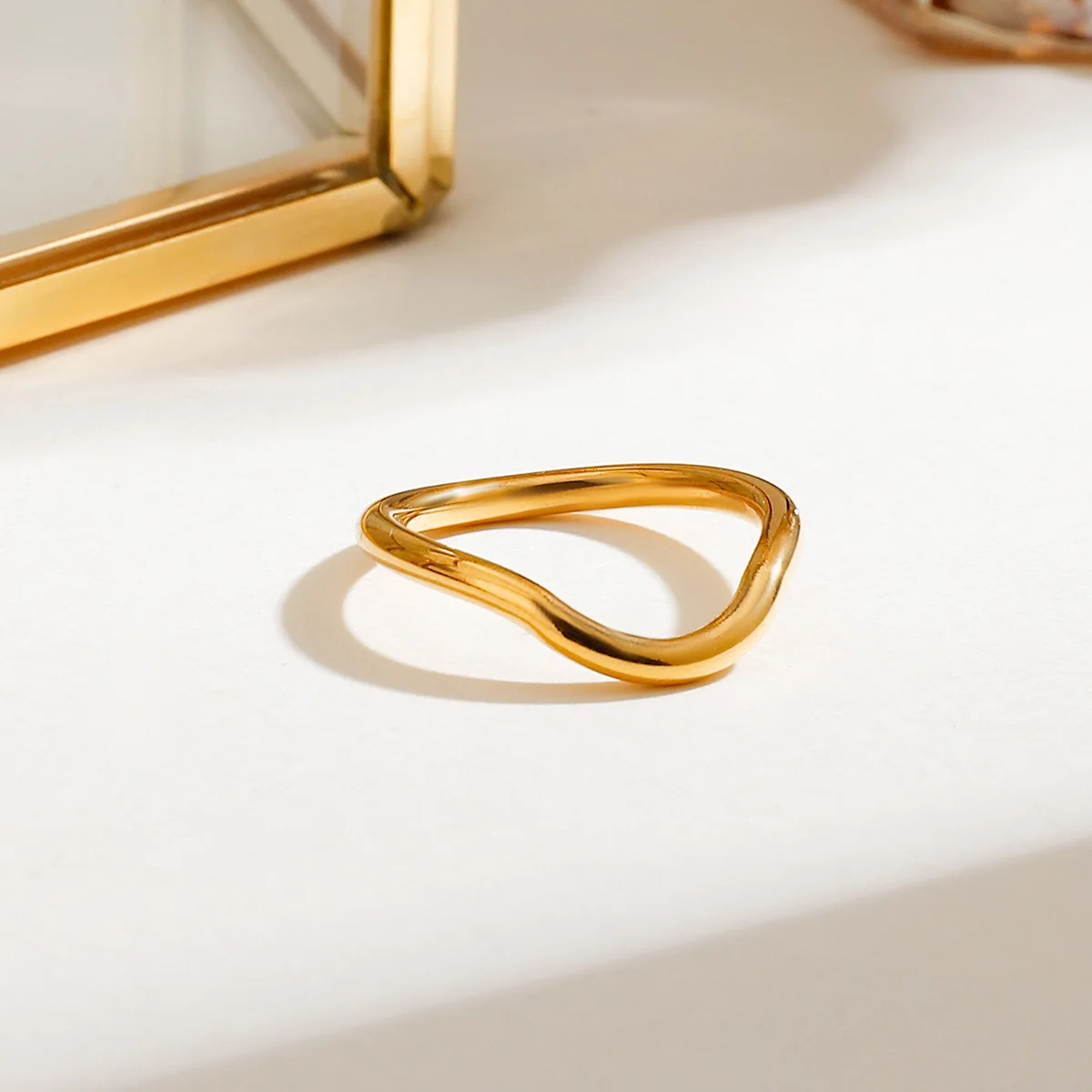 New 3pcs/set 18K Gold Plated Twisted Circle Stacked Shining Zircon Ring Classics Bride Wed Jewelry Accessories Rust Proof Rings