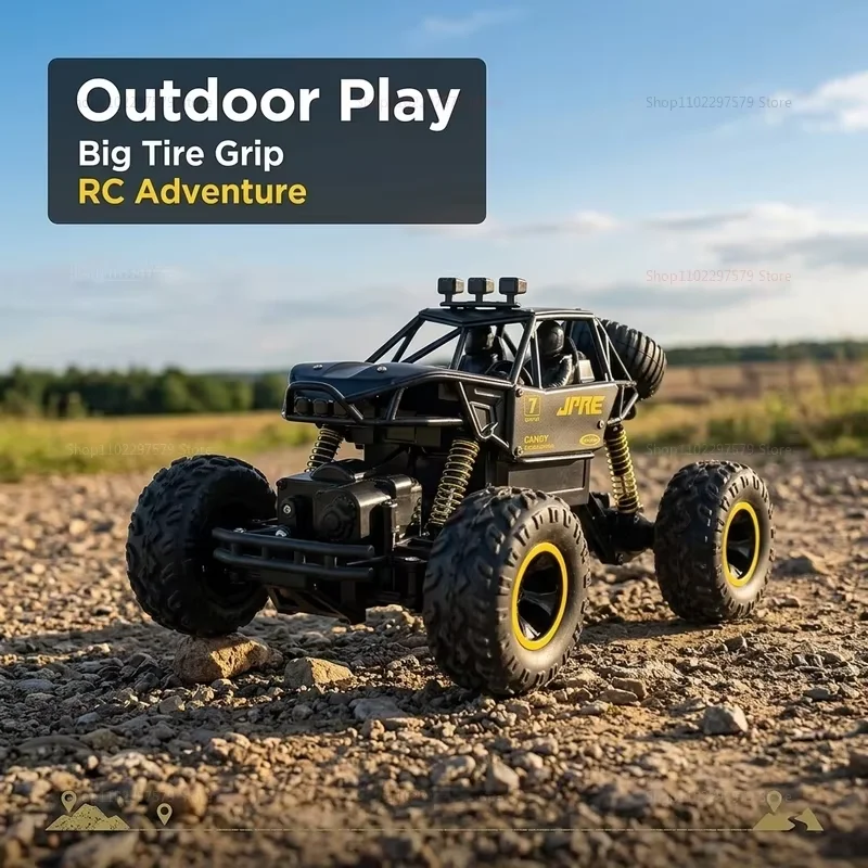 High-Speed RC Drift Car – 4WD Rechargeable Remote Control Off-Road Climbing Racing Vehicle Toy for Boys & Kids 2