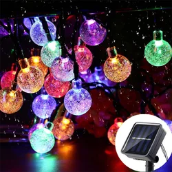 Radiant Outdoor Solar Globe Fairy Lights - Enchanting Garden & Event Decor - 5m 20leds (Multicolor)