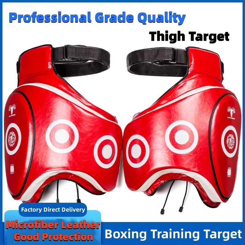Boxing Thigh Pads, Thickened Protector Gear, Thigh Target, Sanda Fight Whip Leg Training, Combat Training, Leg Support