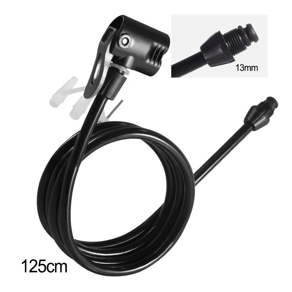 Bike Pump Extension Tube Air Connector Tire Inflator Nozzles Accessories