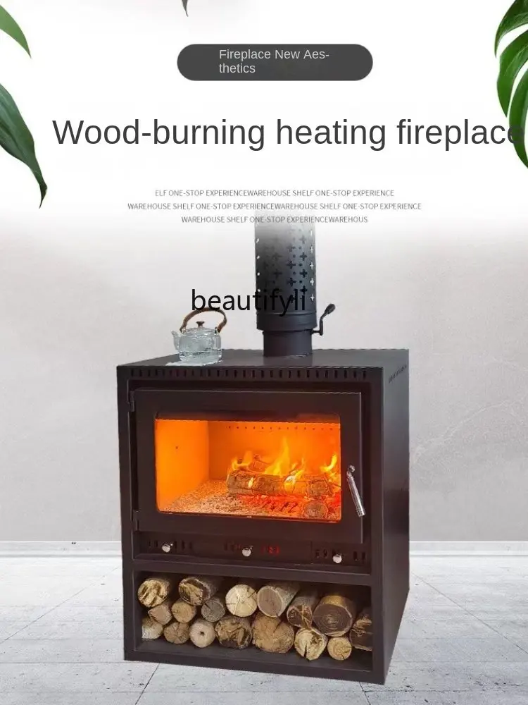yj Retro European-Style Real Fire Fireplace Wood Fire Heating Stove Fire  Decoration Domestic Cast Iron - AliExpress