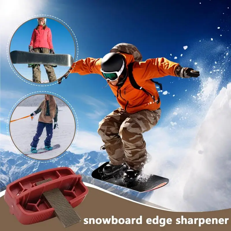 Snowboard Side Edge Sharpener Polishing maintenance Tool Multi-angle edge trimmer for ski rust removal and burr Sports Accessory