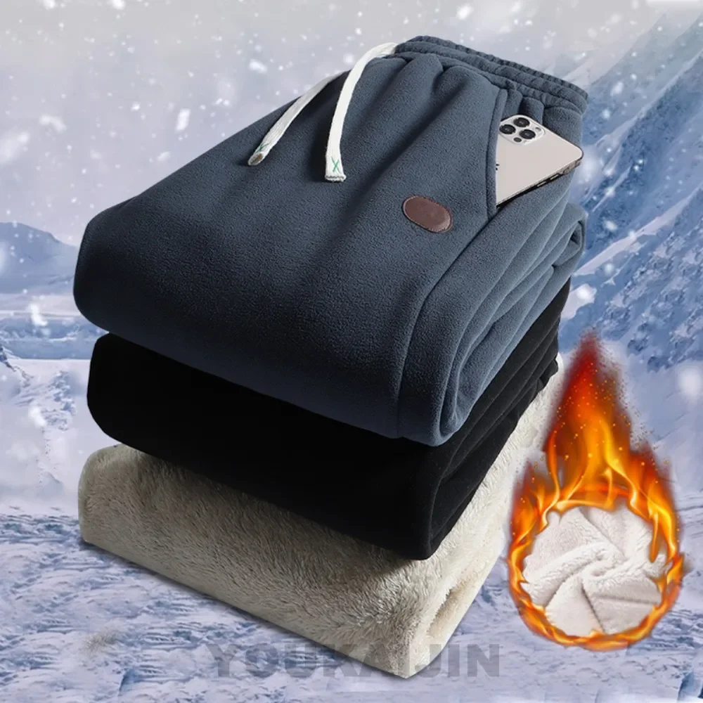 Fleece Sweatpants Men's Fleece Sweatpants Sherpa Lined Sweatpants Winter Warm Pants Lounge Athletic Pants With Pockets