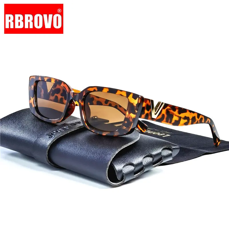 RBROVO2023SquareSunglassesWomenBrandLuxuryEyewearForWomenMen