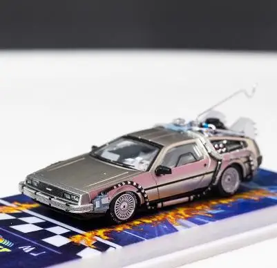 ◉1/64 DeLorean DMC-12 Ⅱ　 PARTIⅢ➕フィギュア2体 Hot Wheel DeLorean DMC-12 Back to the future II Car Diecast
