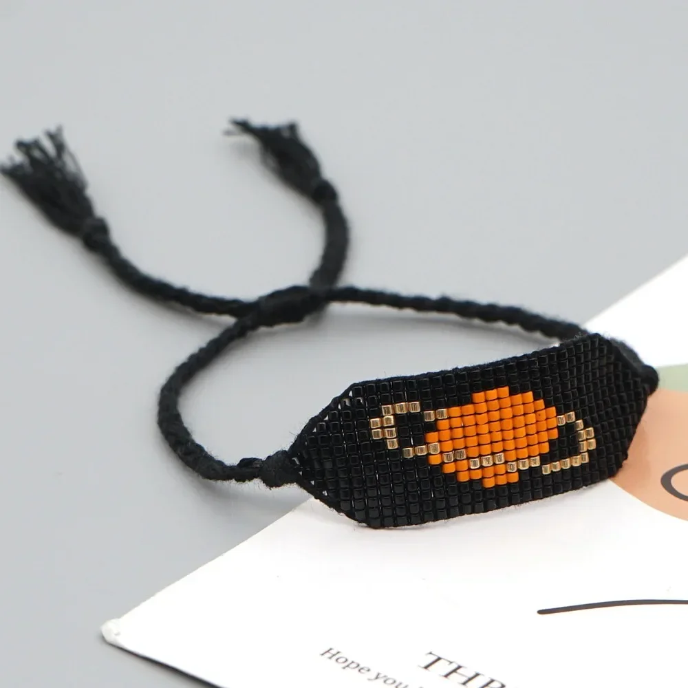 

Rice bead bracelet Design Fashion Simple Geometry Fantasy planet Hand knitting Bohemia Adjustable Originality Beaded bracelet
