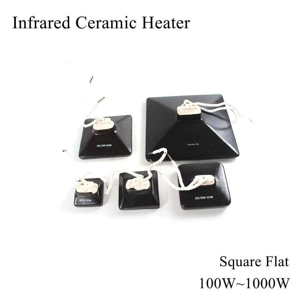 Squre Flat 220v 100w 1000w Ir Infrared Ceramic Heater Air Heating