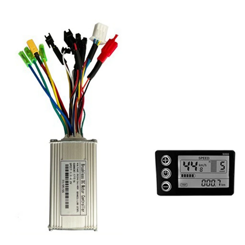1 Set 24V-48V 250W 350W S866 E-Bike Scooter Kit Controller Brushless Pannello Display Lcd