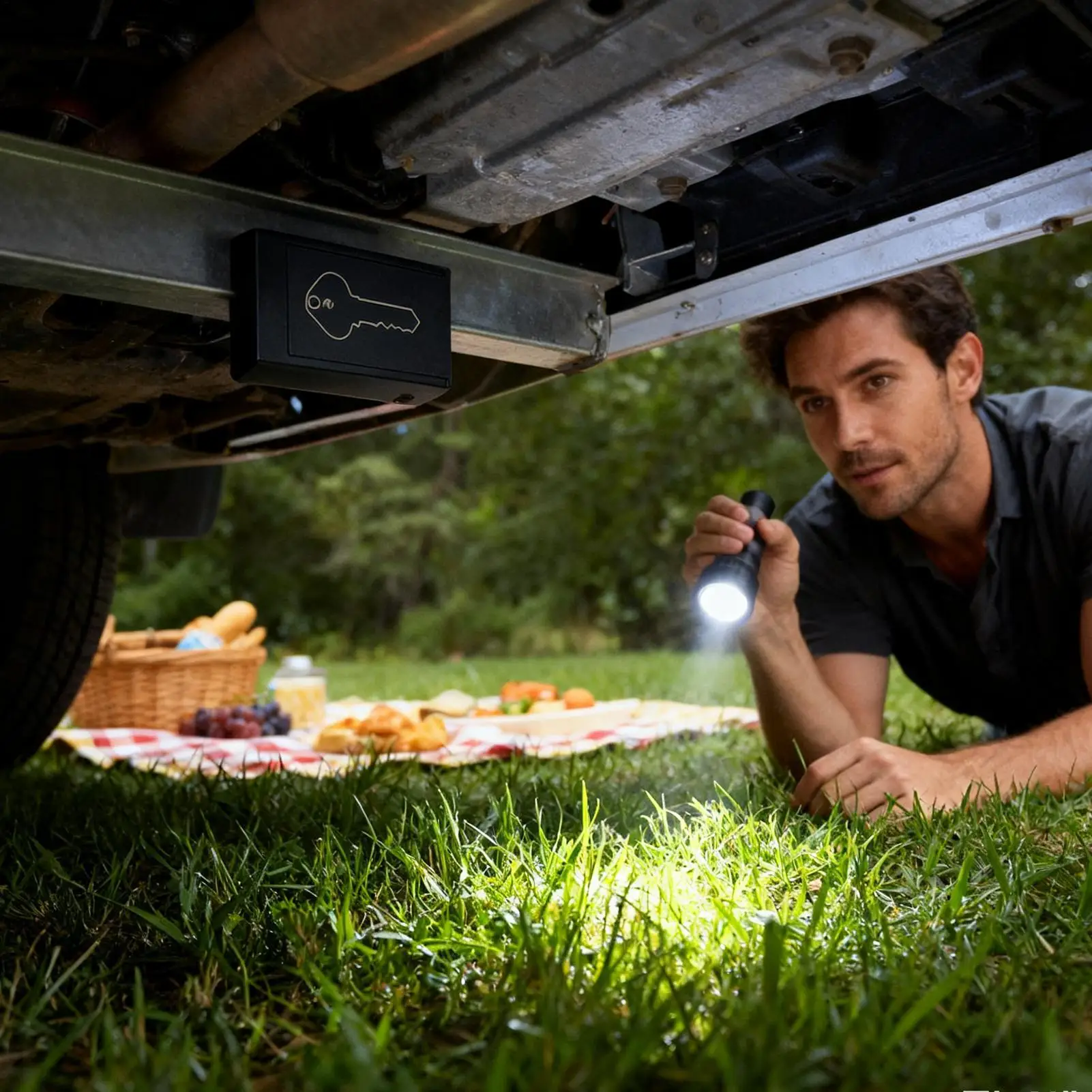 Car Key Holder Box Anti-Theft Anti-Lost Portable Outdoor House Key Box Magnetic For Apartment Home Dormitory Storeroom Homeowner