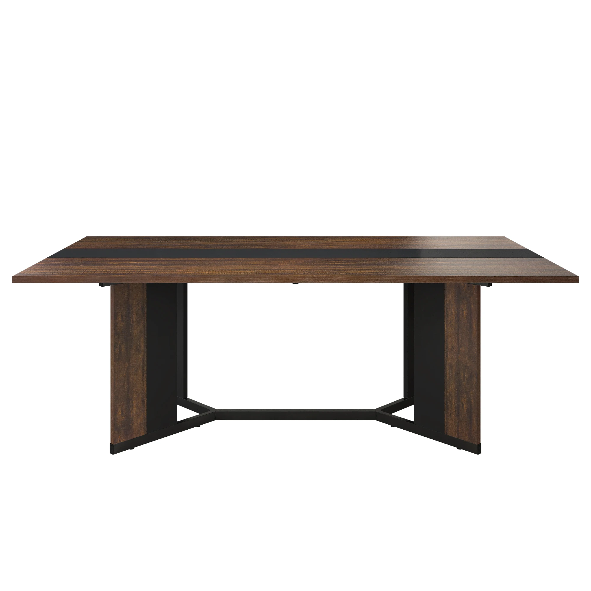 71In Large Rectangular White Dining Table for 4 5 6 8 10 People, Family Dinner T