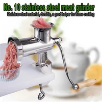 Model 10 Stainless steel manual meat grinder manual beef sausage machine minced meat tool multifunctional food processor 1