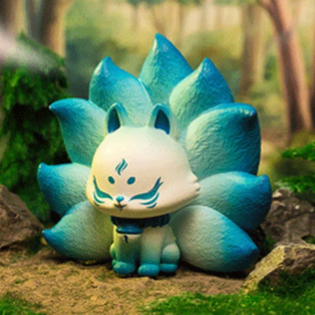 New Ancient Nine Fox Xiuxian Series Blind Box Nine Tail Fox Hand Office Aberdeen Cute Girl Heart Fox Fairy Decoration Gift Toy 3