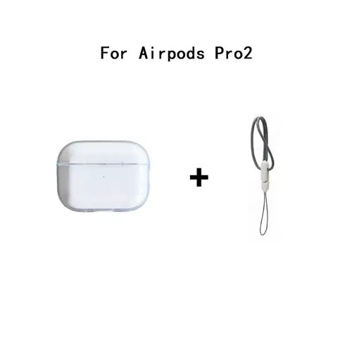 Clear Soft TPU Earphone Case for Airpods 4 3 2 1 Pro Pro2 Pro 3 Shockproof with Lanyard Strap for Airpods 4 Charging Case Cover - Image 8