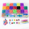 Bands Box Kid DIY Set Bracelet Silicone Rubber Bands Elastic Colorful Weave Bands Toy Children Goods 1
