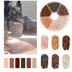 Vibrant Glass Seed Beads Collection for DIY Jewelry and Art Crafts (Grey-brown gradient)