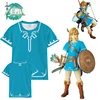 Zelda Tears of The Kingdom T-shirt Anime Cartoon Short Sleeve Cosplay Prom Dress Up Props Men Loose Breathable Clothes Tops Gift 1