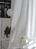 White Sheer Curtains Blend Semi Smoothy Sheer Curtains Soft Light Airy Privacy Sheers for Bedroom Living Room 1