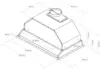 900CFM Range Hood Insert, Ducted/Ductless Convertible Built-in Range Hood with Remote/4-Speed Touch Control LCD Display 6